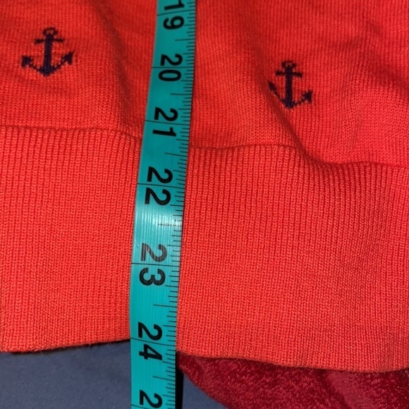 Tommy  Hilfiger burnt orange Logo Cardigan Sz L - Picture 7 of 11